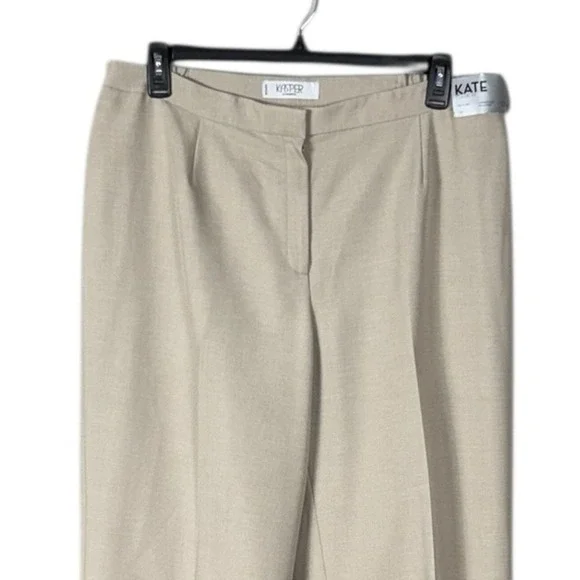 Kasper Womens Kate Pants Classic Fit  Size 18 Career Capsule New Tan Minimalist - Picture 2 of 6